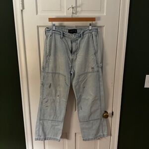 Abercrombie & Fitch Blue Baggy Jeans with Vintage Appeal